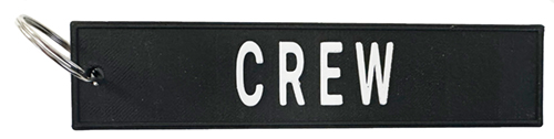 Image 0 of 3D Printed Crew Keyring (Black)