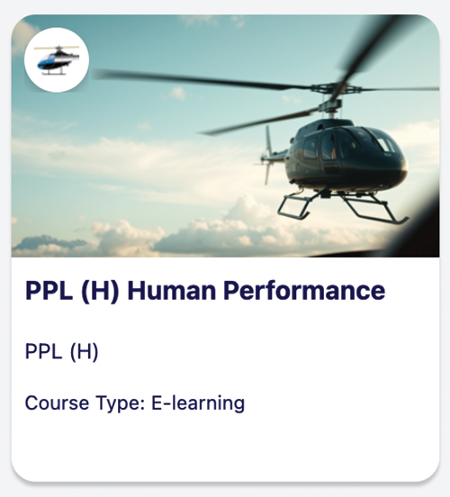 Image 0 of Academy Access – Helicopters Human Performance, E-Learning