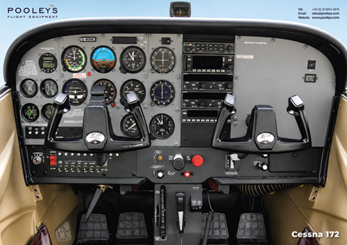 Image 1 of Cessna 172 Cockpit Poster