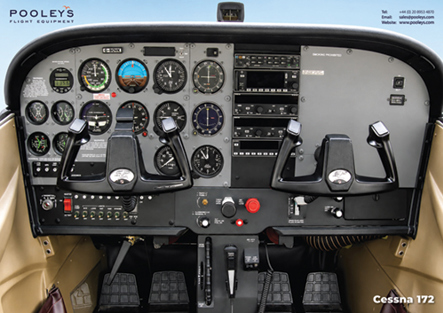 Image ofCessna 172 Cockpit Poster