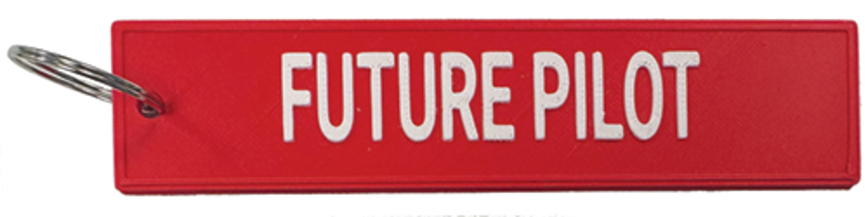Image of3D Printed Future Pilot Keyring (Red)