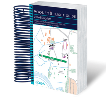 Pooleys 2026 United Kingdom Flight Guide – Spiral Edition 