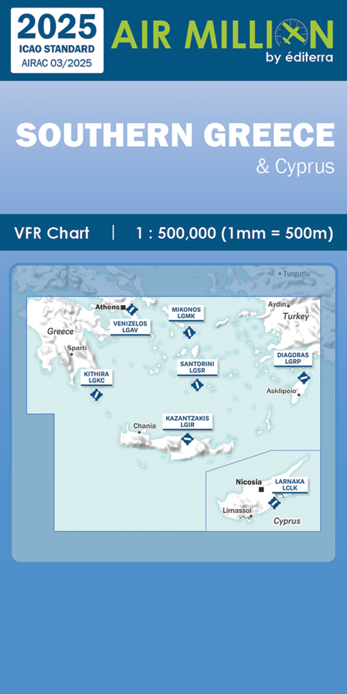 Image 0 of Air Million Zoom Edition 2025 – 1:500 000 Greece, Southern Balkans (Chart 2/2)