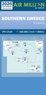 Air Million Zoom Edition 2026 – 1:500 000 Southern Greece, including Cyprus (Chart 2/2)