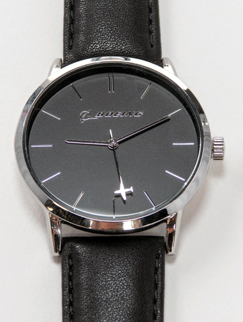 Image 0 of Boeing Silver Rotating Airplane Mens Watch