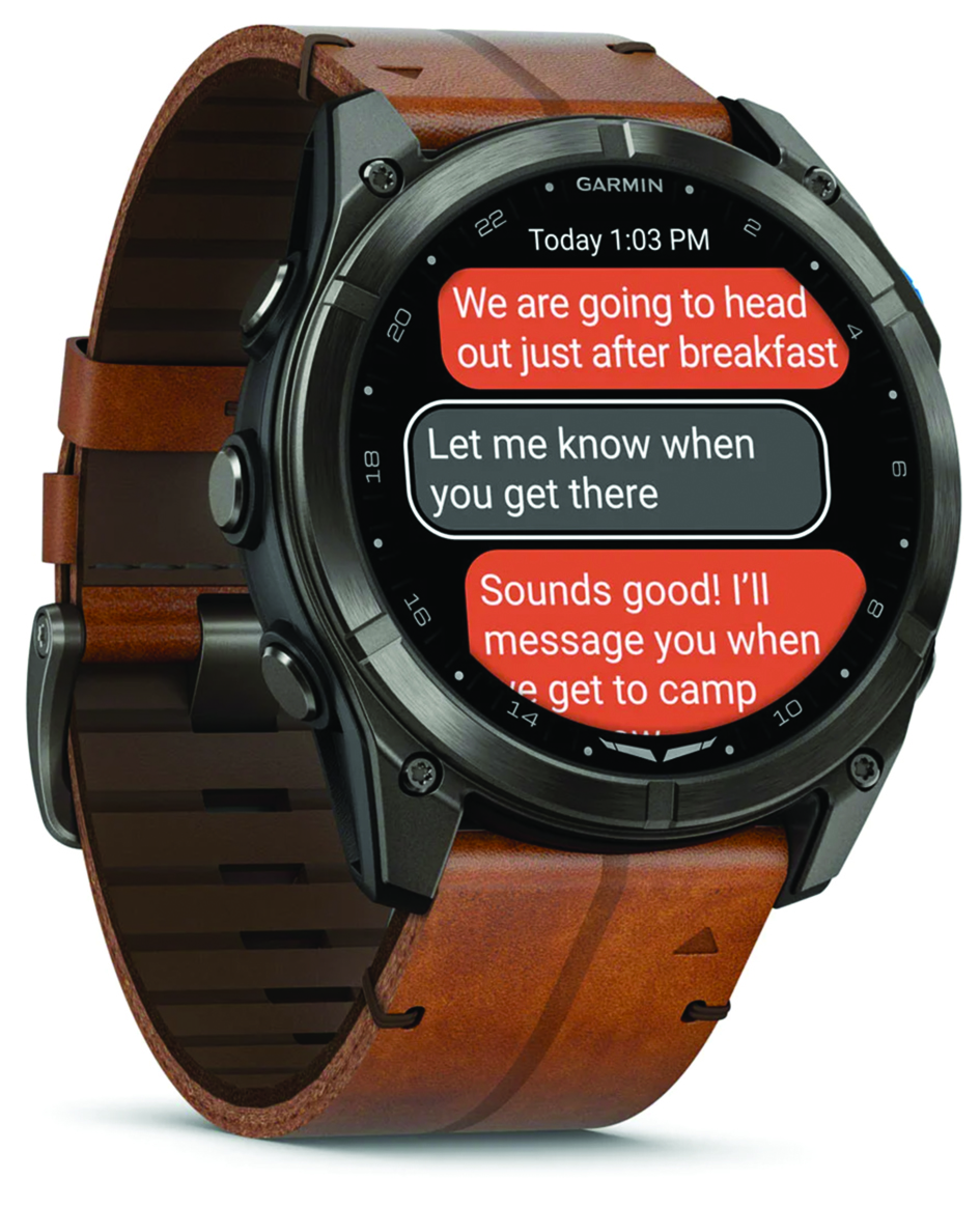 Image 13 of Garmin D2 Mach 2 Pro Aviation Smartwatch with Chestnut Leather Wristband
