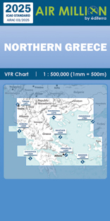 Air Million Zoom Edition 2025 – 1:500 000 Greece, Northern Balkans (Chart 1/2)