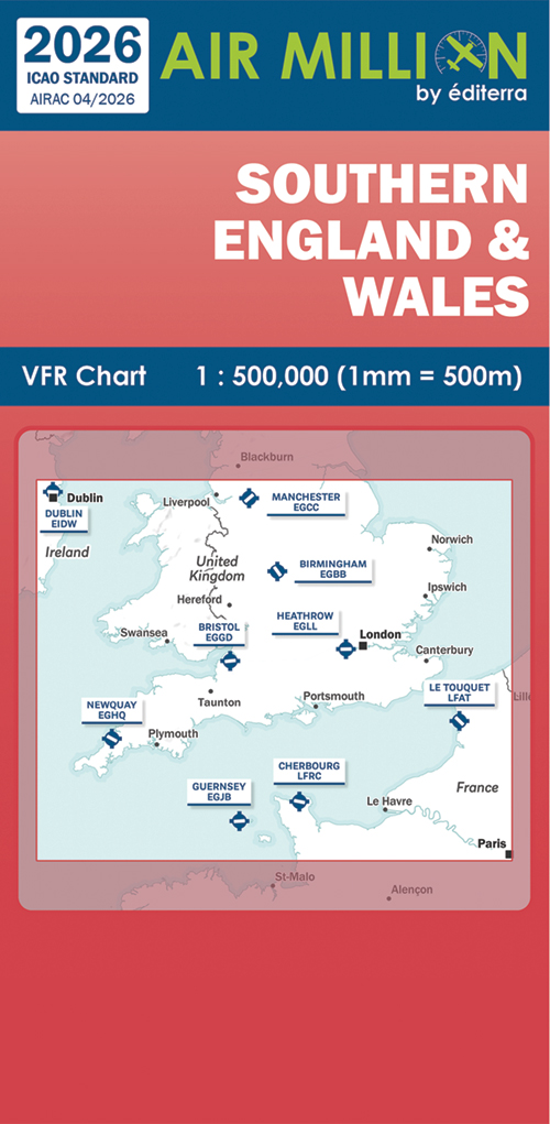 Image 0 of Air Million Zoom Edition 2026 – 1:500 000 Southern England & Wales