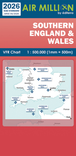 Air Million Zoom Edition 2026 – 1:500 000 Southern England & Wales